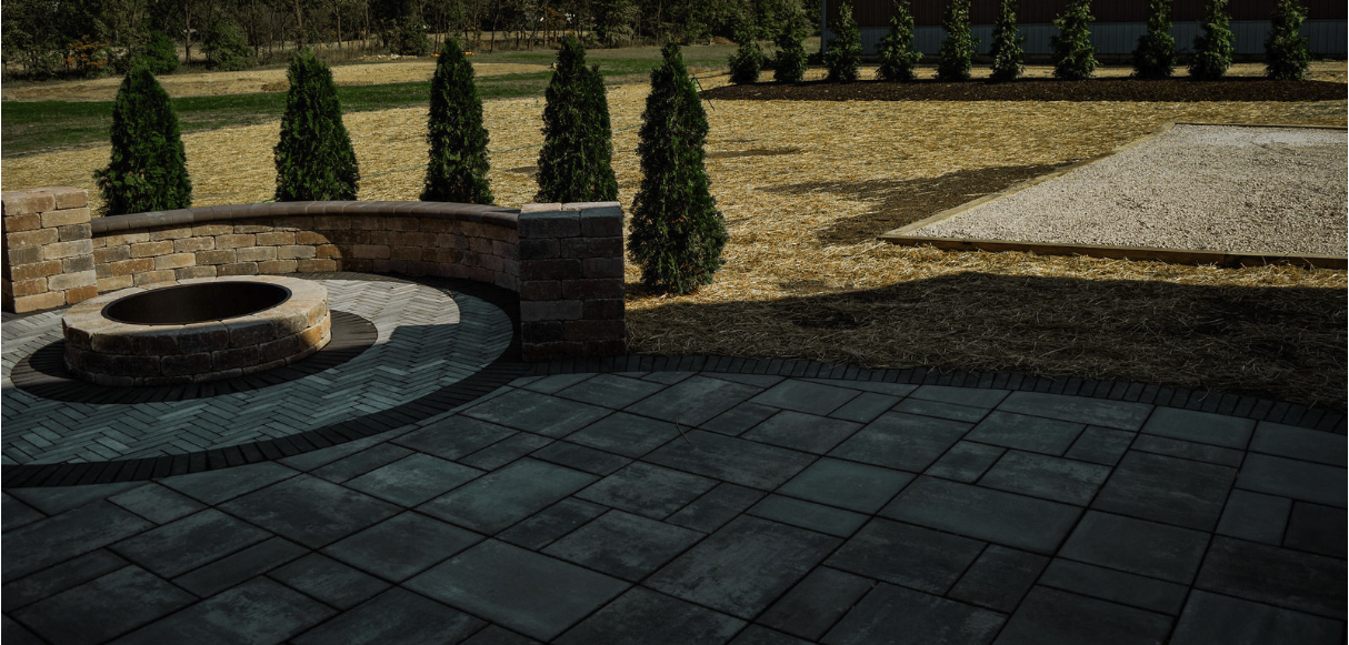 Beautiful paver patio design and installation in North Canton Ohio