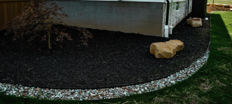 Professional mulch installation service in Canton Ohio by Fili Property Maintenance