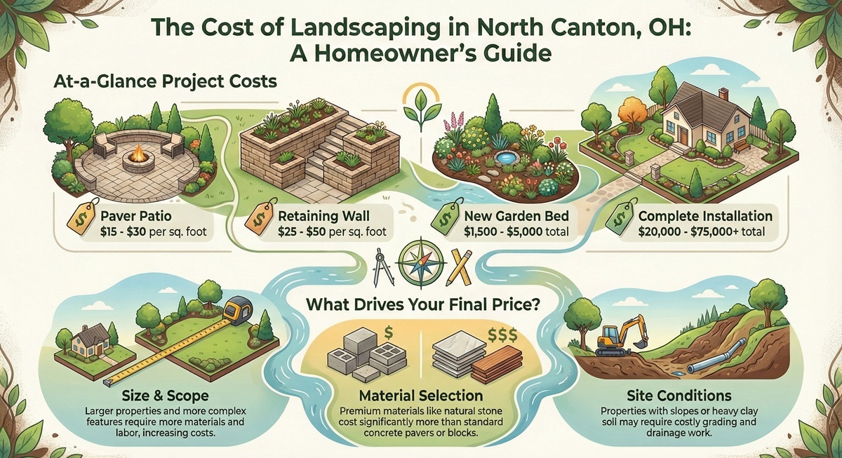 Landscape complete installation Canton OH inforgraphic Landscaping in North Canton, Ohio