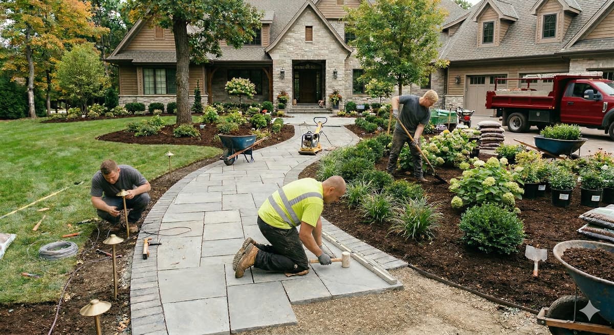 landscaping-fairlawn-ohio-landscape-design Custom landscape design and installation in Fairlawn, Ohio by Fili Property Maintenance